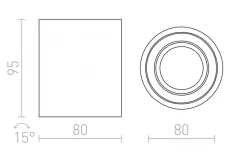 Hall & Trappa|Takspot Med 1 Lampa<Rendl Mayo R Takspotlight Riktbar Borstad aluminium LED 9W 2700K