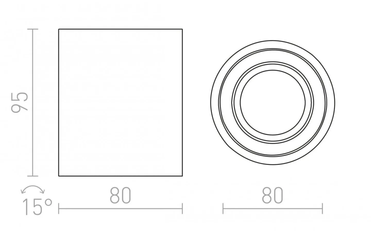 Hall & Trappa|Takspot Med 1 Lampa<Rendl Mayo R Takspotlight Riktbar Borstad aluminium LED 9W 2700K