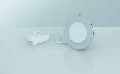 Malmbergs MD-232 Downlight 3000K 10W Krom 230V IP44* Downlights, Spotlight|230V Led Spotlights