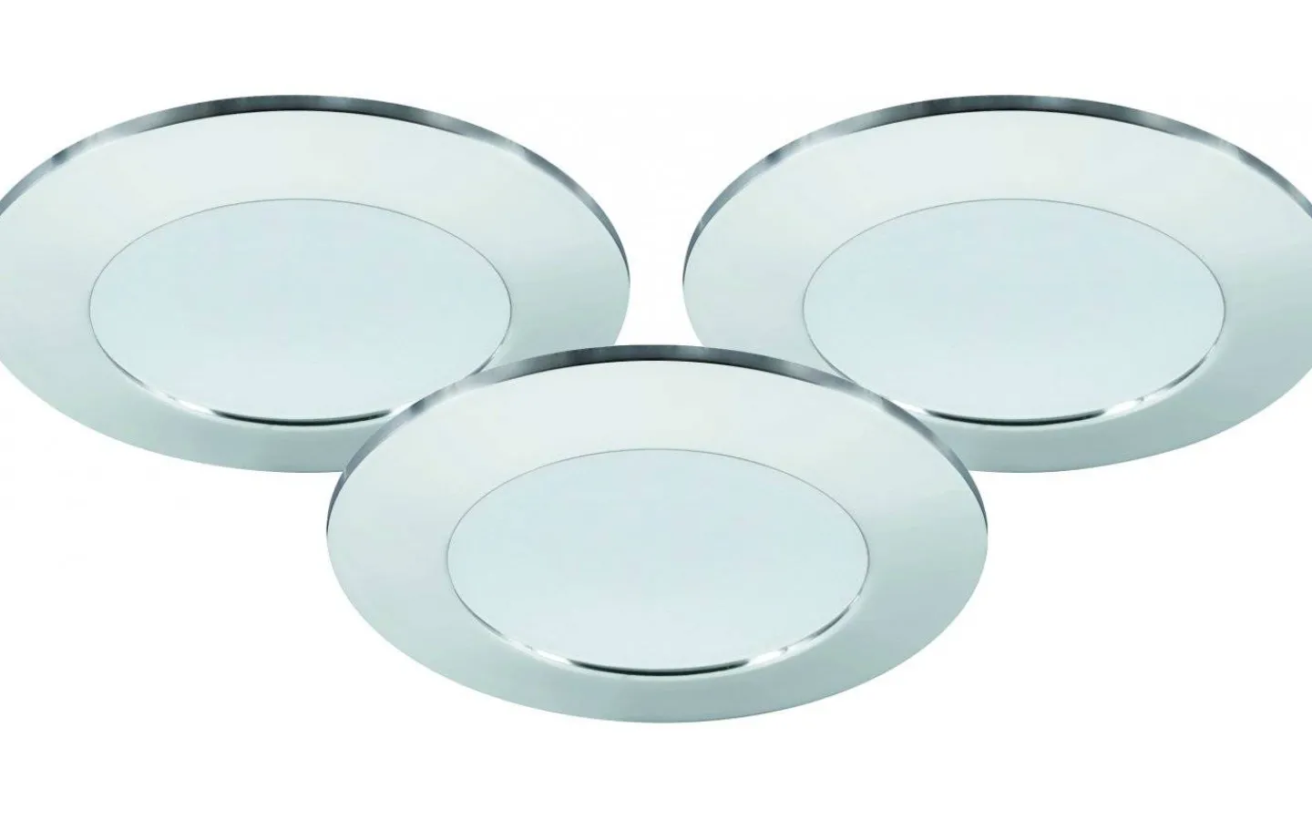 Downlights, Spotlight|230V Led Spotlights<Malmbergs MD-232 Downlight 3000K 3x10W, Krom 230V IP44 3-Pack