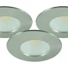 Malmbergs MD-231 Downlight 3000K 3x5W Satin 230V IP44 3-Pack* Downlights, Spotlight|230V Led Spotlights