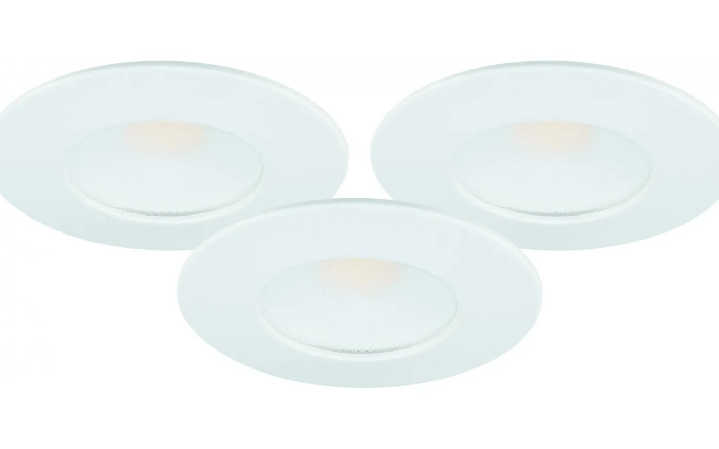 MD-231 Downlight 3000K 3x5W Vit 230V IP44 3-Pack