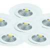 Downlights, Spotlight|230V Led Spotlights<Malmbergs MD-360 LED-downlightset, 6x6W, 2700K, IP44