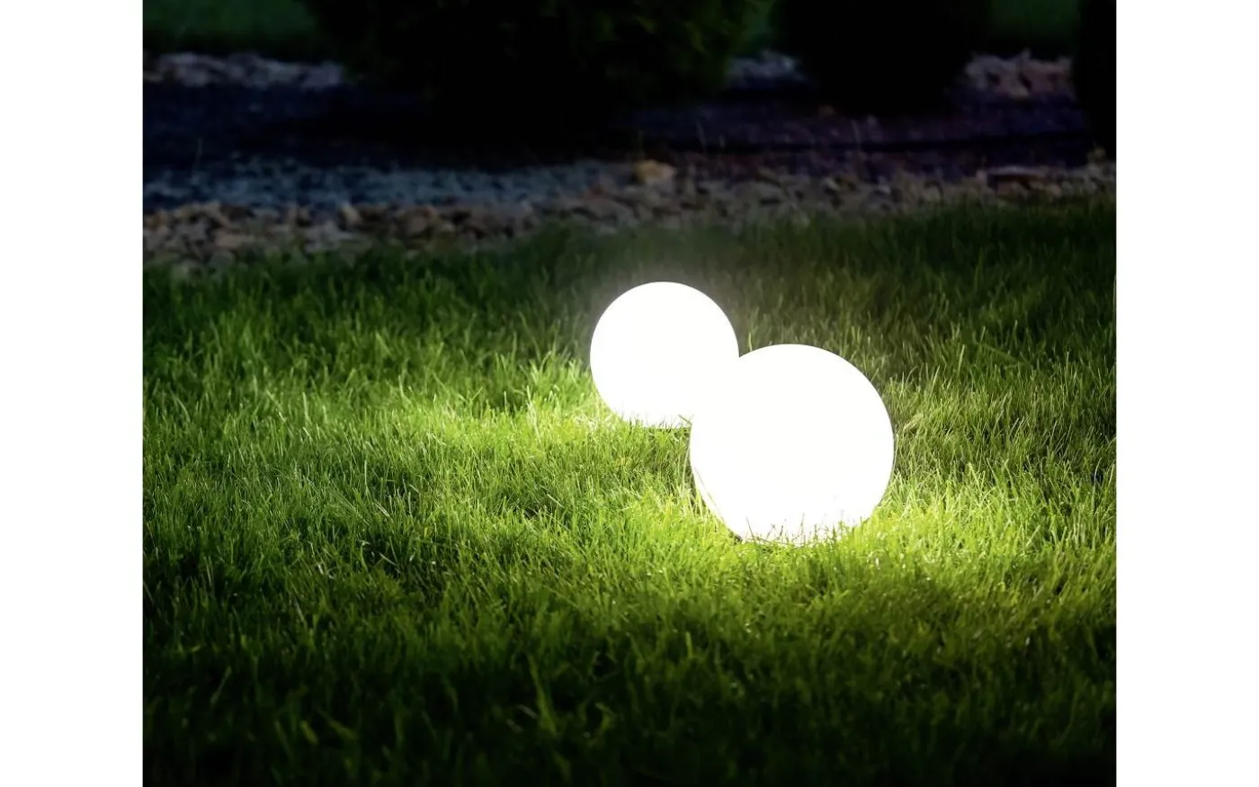 Melo solcellslampa med jordspett, 20cm, vit RGBW IP67