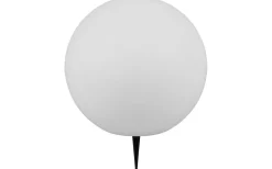 Solcellslampor Stig & Mark<Reality Melo solcellslampa med jordspett, 28cm, vit RGBW IP67