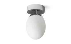 Meringue Plafond 11cm Opal/Krom IP44