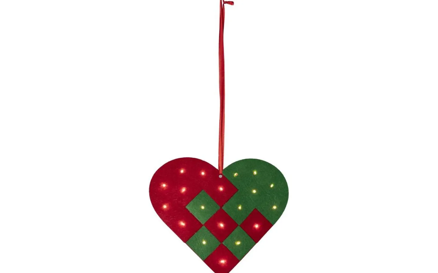 Batteri Julpynt Inomhus|Julpynt Inomhus<Star Trading Merry Hängande Dekoration 22cm Röd/Grön