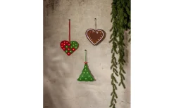 Batteri Julpynt Inomhus|Julpynt Inomhus<Star Trading Merry Hängande Dekoration 22cm Röd/Grön