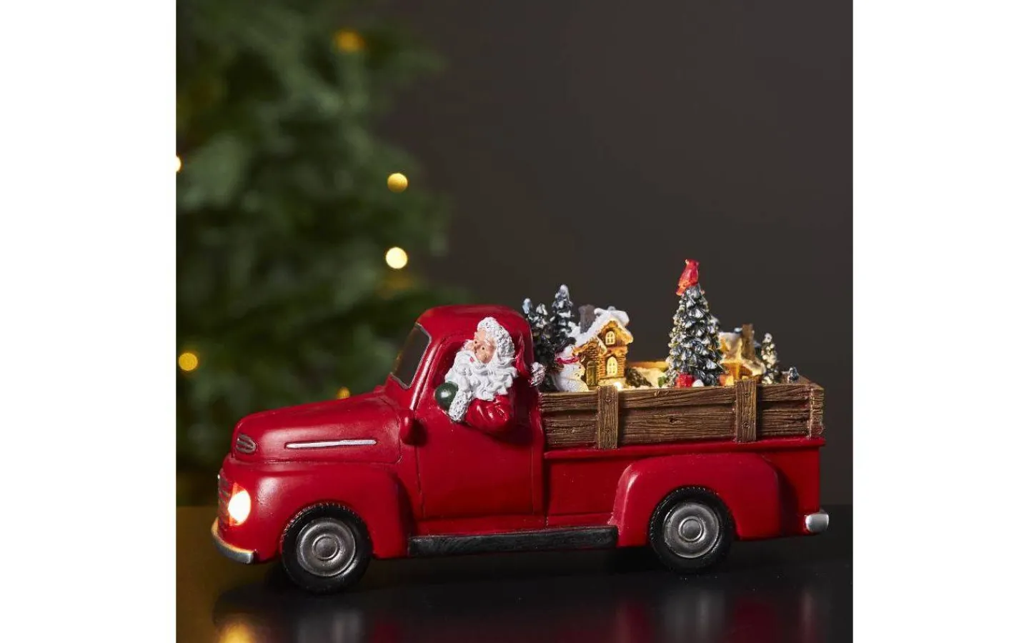 Star Trading Merryville Bil 29cm Röd* Julbyar Och Figurer|Batteri Julpynt Inomhus