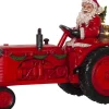 Star Trading Merryville Traktor 29cm Röd* Julbyar Och Figurer|Batteri Julpynt Inomhus