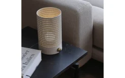 Ljuslyktor|Uppladdningsbara Lampor Inomhus<Dyberg Larsen Mesh Uppladdningsbar Lykta 20cm LED 2700K Vit/Mässing