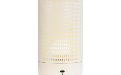 Ljuslyktor|Uppladdningsbara Lampor Inomhus<Dyberg Larsen Mesh Uppladdningsbar Lykta 20cm LED 2700K Vit/Mässing