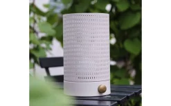 Ljuslyktor|Uppladdningsbara Lampor Inomhus<Dyberg Larsen Mesh Uppladdningsbar Lykta 20cm LED 2700K Vit/Mässing