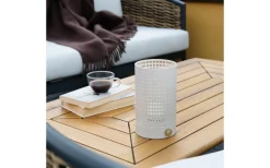 Ljuslyktor|Uppladdningsbara Lampor Inomhus<Dyberg Larsen Mesh Uppladdningsbar Lykta 20cm LED 2700K Vit/Mässing