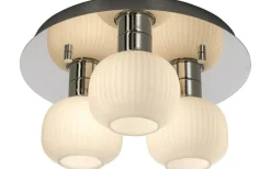 Messina Plafond 28cm Krom/Vit IP44