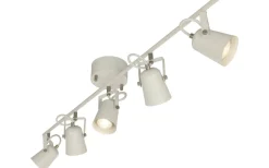 Aneta Metz Takspotlight 99cm 5L Vit/Stål* Avlånga Takspotlights|Takspot Med Minst 4 Lampor