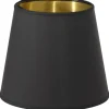 PR Home Mia Lampskärm Ø20cm Svart/Guld* Enfärgade Runda Lampskärmar