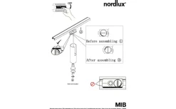 Nordlux MiB 6 1-Fas Spotlight Link GU10 Svart* Kök & Matplats|Skensystem