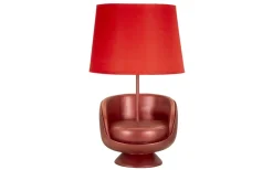 Bordslampor<Mauro Ferretti Midcentury Bordslampa 43cm Röd