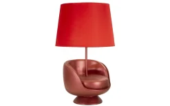 Bordslampor<Mauro Ferretti Midcentury Bordslampa 43cm Röd