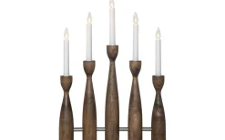 Midja Adventsljusstake 47cm Brun Valnöt