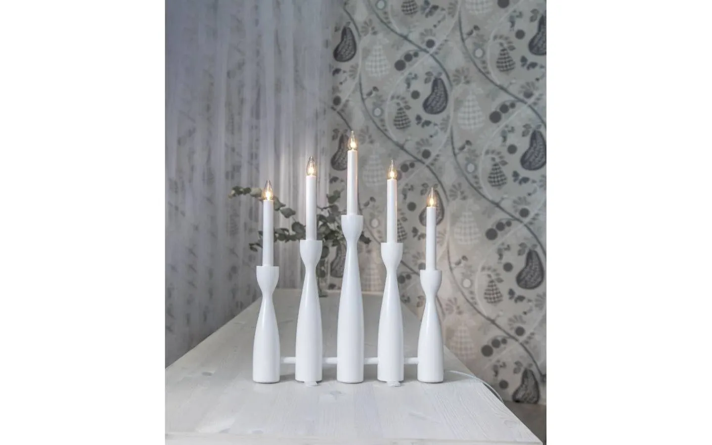 Visa Alla Adventsljusstakar|Adventsljusstakar 31-60 Cm<Star Trading Midja Adventsljusstake 47cm Vit