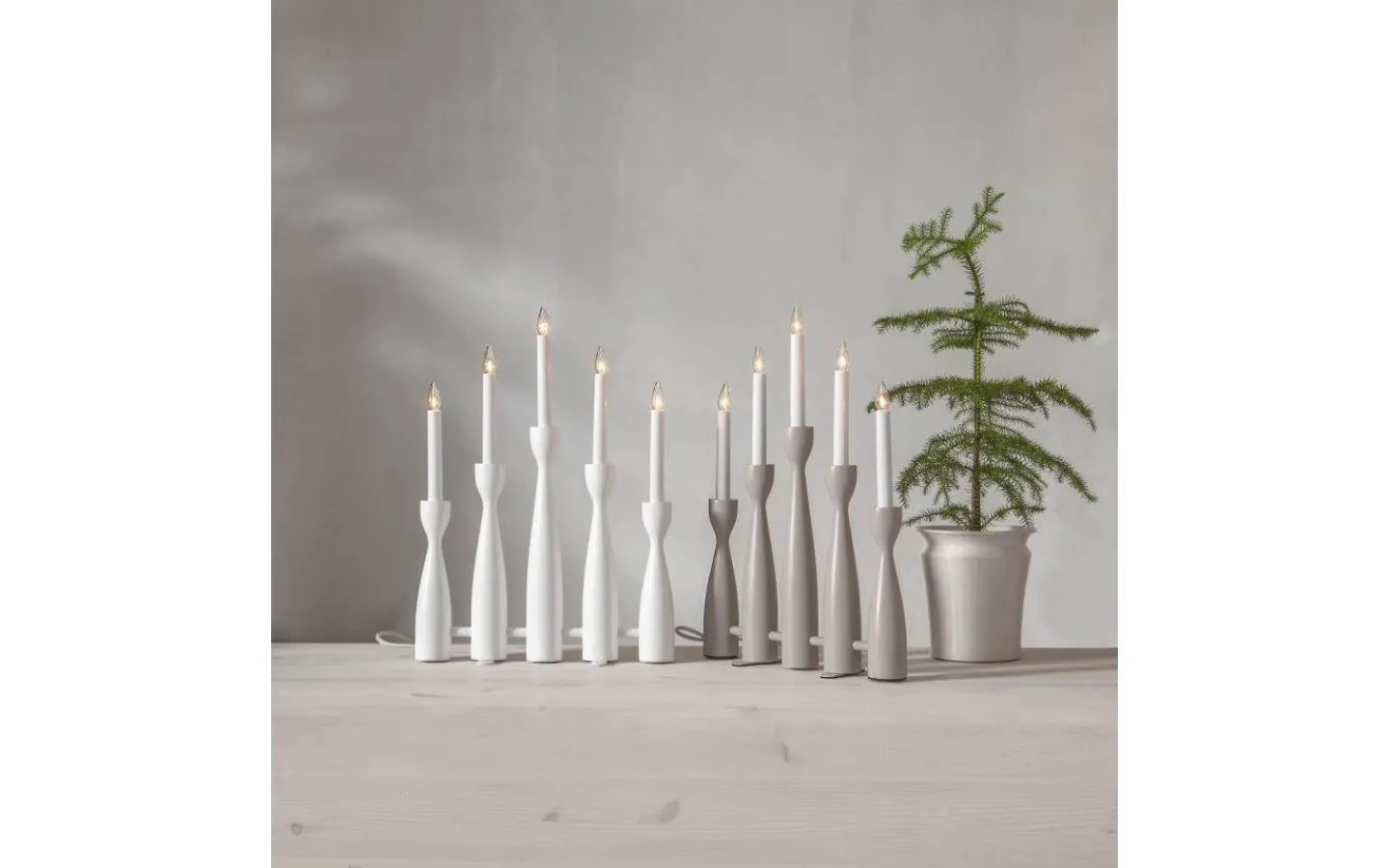 Visa Alla Adventsljusstakar|Adventsljusstakar 31-60 Cm<Star Trading Midja Adventsljusstake 47cm Vit