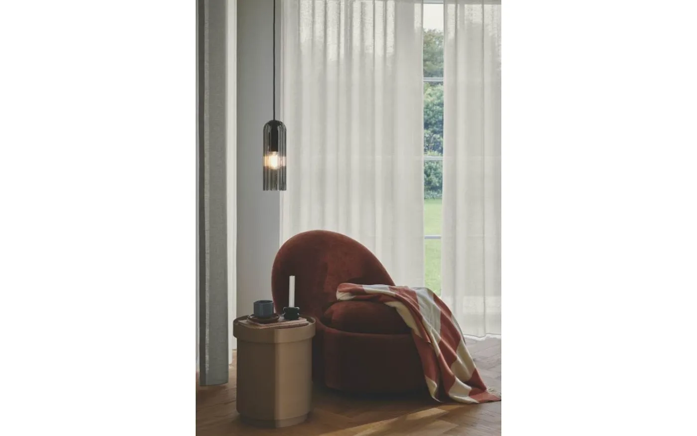 Miella Fönsterlampa 10cm Rökfärgad