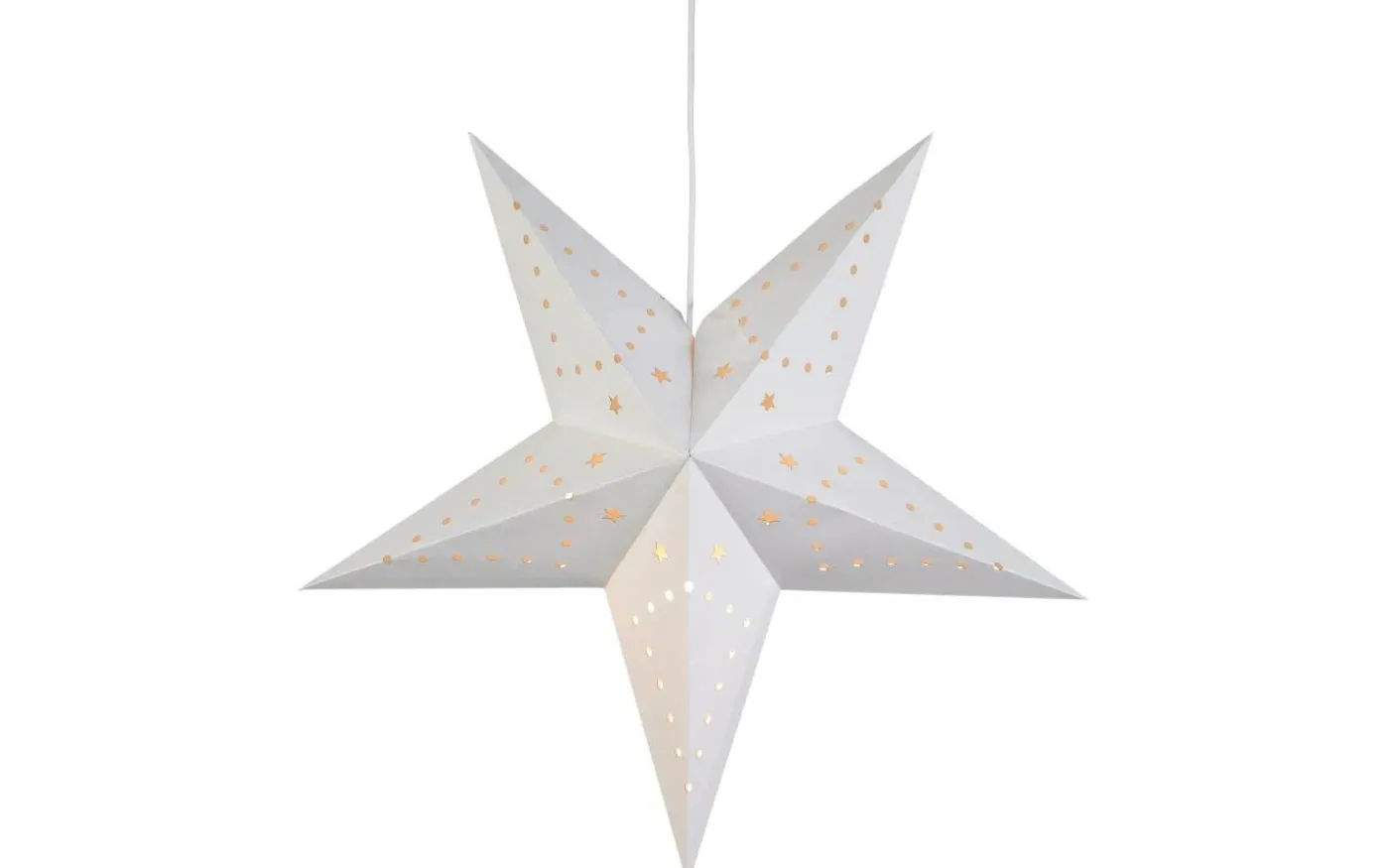 Mikke Julstjärna 45cm Vit
