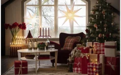 Visa Alla Adventsljusstakar|Adventsljusstakar 31-60 Cm<Konstsmide Mila Adventsljusstake LED 4L 42cm Röd