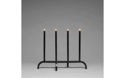 Mila Metall Adventsljusstake 4L 41cm Svart