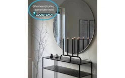 Mila Metall Adventsljusstake 4L 41cm Svart