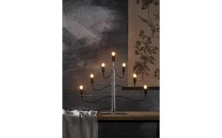 Star Trading Milano Adventsljusstake Krom 52cm* Visa Alla Adventsljusstakar|Adventsljusstakar 31-60 Cm