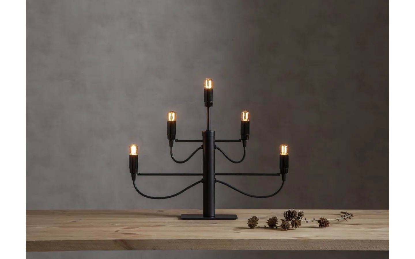 Adventsljusstakar 31-60 Cm<Star Trading Milano Adventsljusstake Svart 38cm