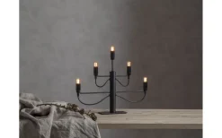 Adventsljusstakar 31-60 Cm<Star Trading Milano Adventsljusstake Svart 38cm