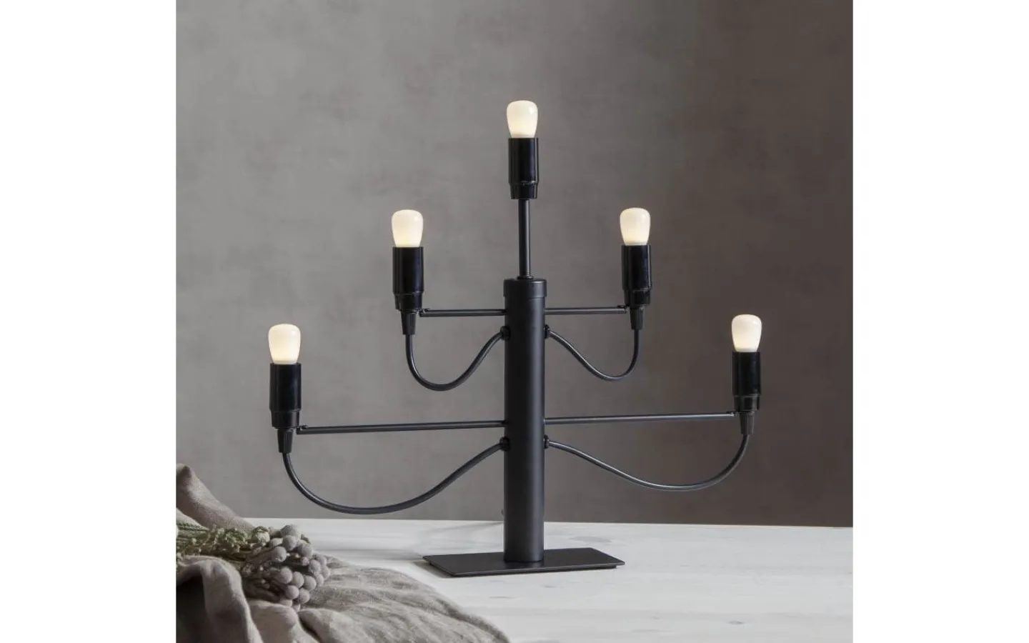 Adventsljusstakar 31-60 Cm<Star Trading Milano Adventsljusstake Svart 38cm