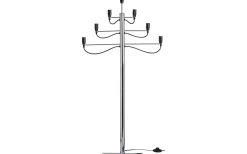 Star Trading Milano Golvljusstake 120cm Krom* Adventsljusstakar 61-120 Cm
