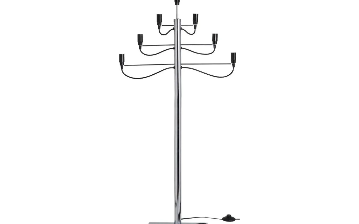 Star Trading Milano Golvljusstake 120cm Krom* Adventsljusstakar 61-120 Cm