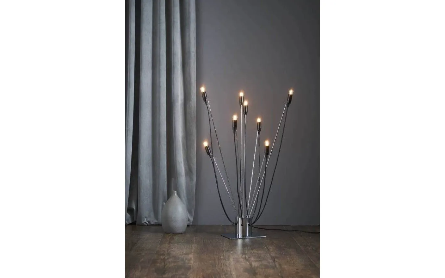 Visa Alla Adventsljusstakar|Adventsljusstakar 31-60 Cm<Star Trading Milano Ljusstake Krom 55cm