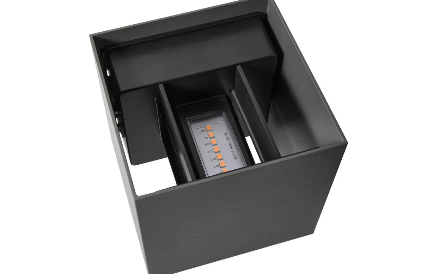 Upp & Nedljus Lampor<Nordlux Milda Kubi Vägglampa LED 3000K 4,9W Antracit IP44