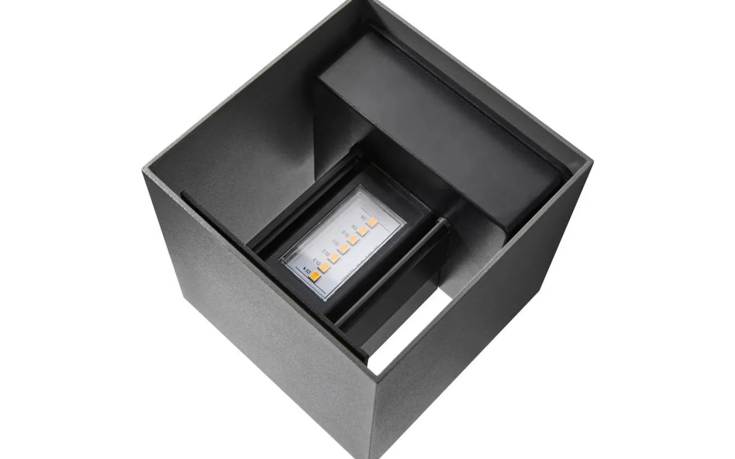 Upp & Nedljus Lampor<Nordlux Milda Kubi Vägglampa LED 3000K 4,9W Antracit IP44