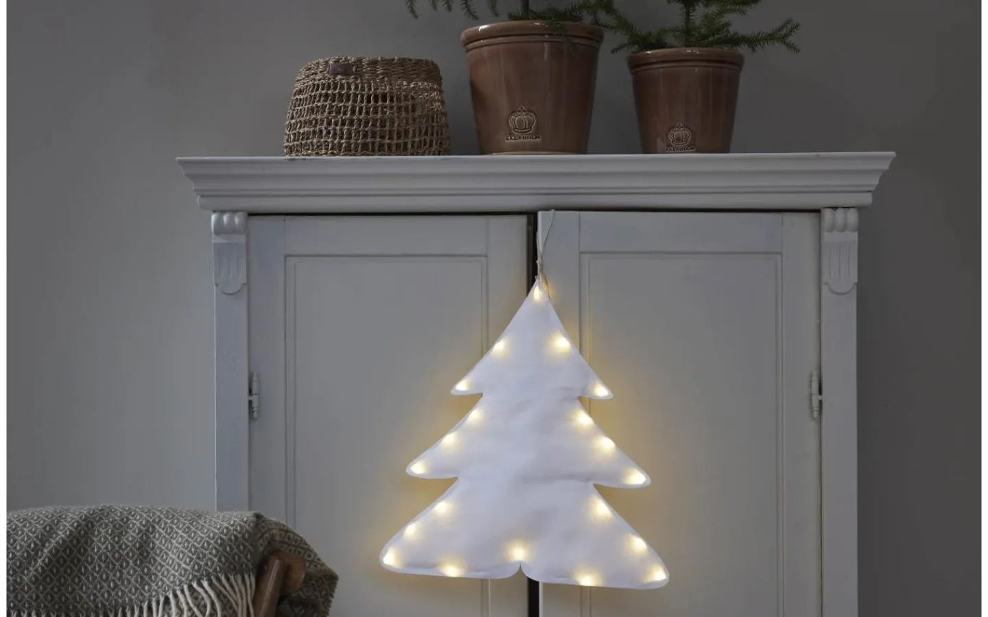 Star Trading Milla Hängande Dekoration 40cm Gran* Batteri Julpynt Inomhus