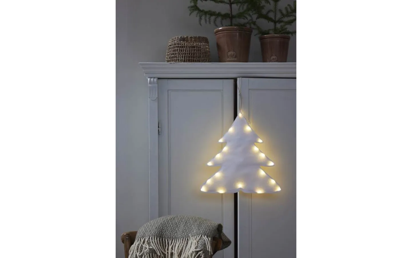 Star Trading Milla Hängande Dekoration 40cm Gran* Batteri Julpynt Inomhus