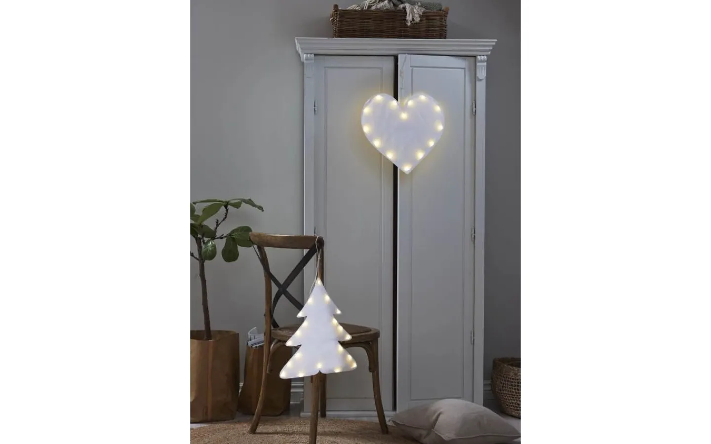 Star Trading Milla Hängande Dekoration 40cm Gran* Batteri Julpynt Inomhus