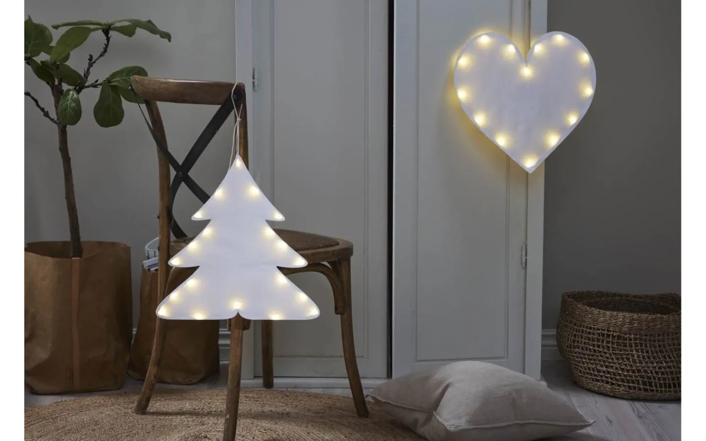 Star Trading Milla Hängande Dekoration 40cm Gran* Batteri Julpynt Inomhus