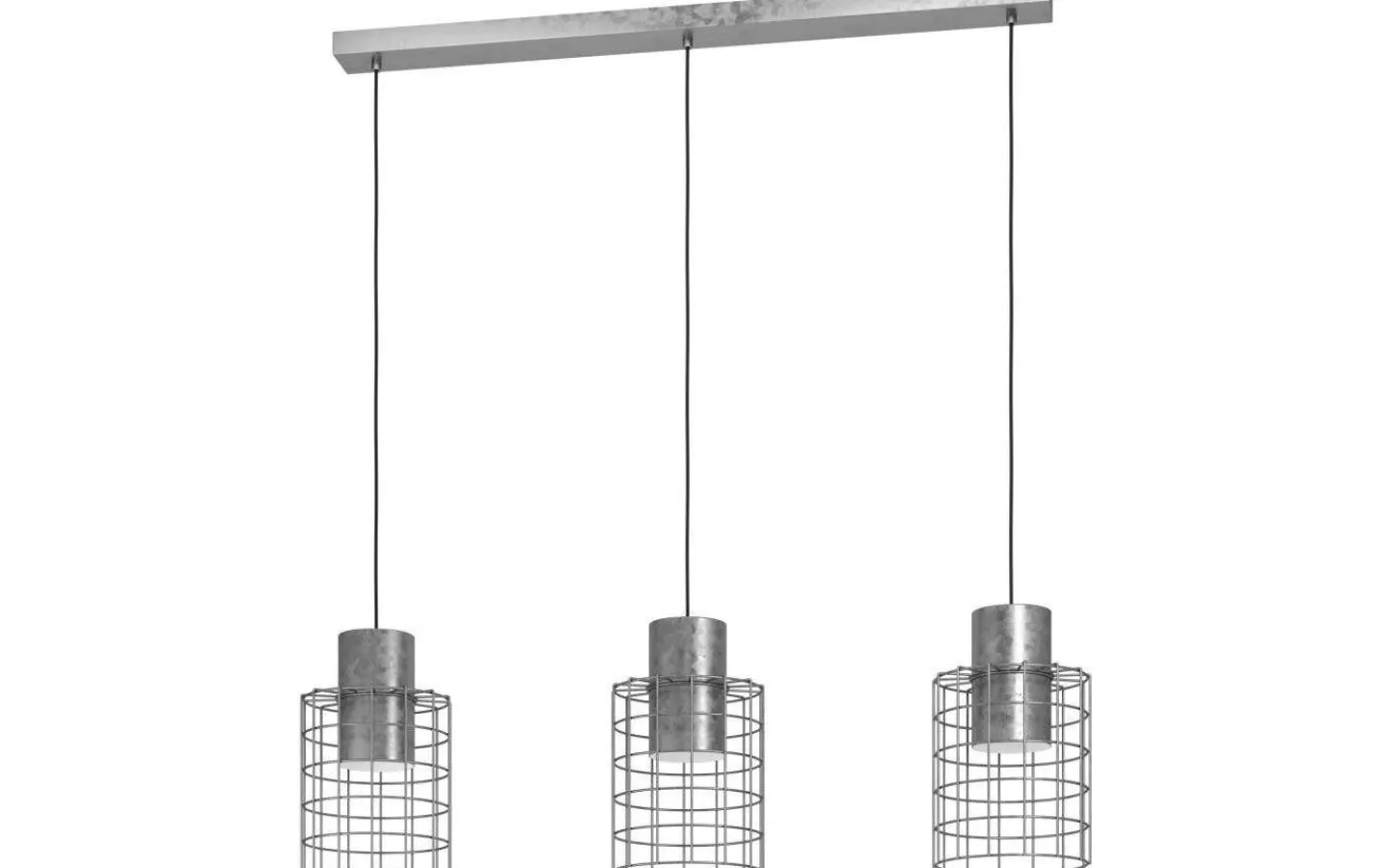 Kök & Matplats|Avlånga Taklampor<Eglo Milligan Taklampa 93cm 3L Galvaniserad