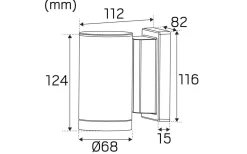 Milo I Vägglampa LED 3000K 4,5W Vit IP55