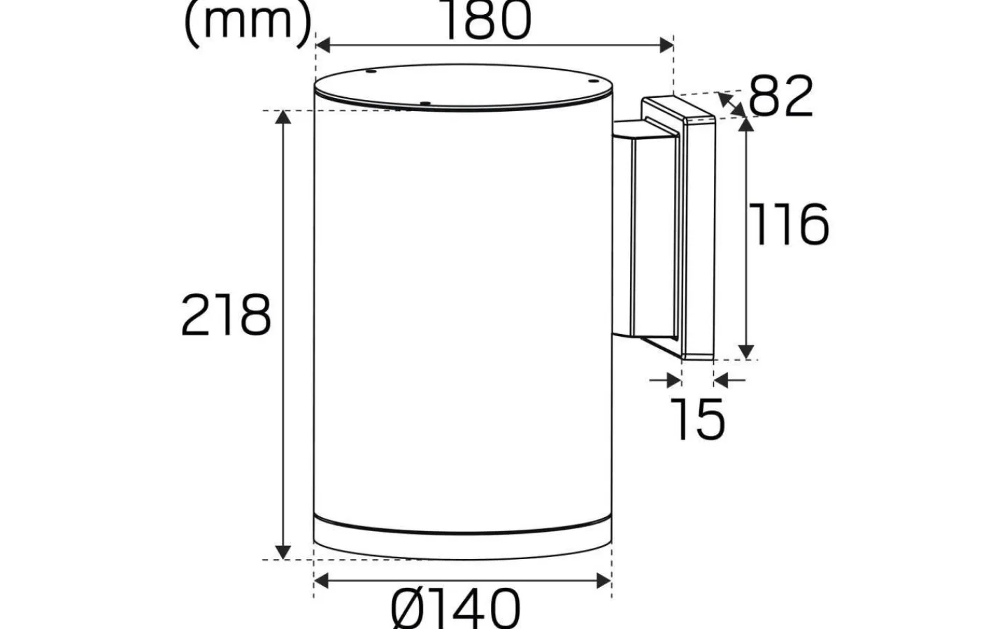 Upp Eller Nedljus Lampor<Hidealite Milo XXL I Vägglampa LED 3000K 19,5W Antracit IP65