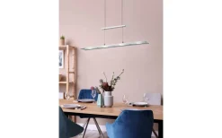 Avlånga Taklampor<Reality Milos Takpendel LED i borstat stål