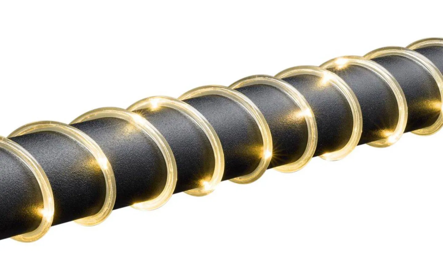 Konstsmide Mini Batteridriven Ljusslang 10m Amber Sensor/Timer IP44* Batterislingor